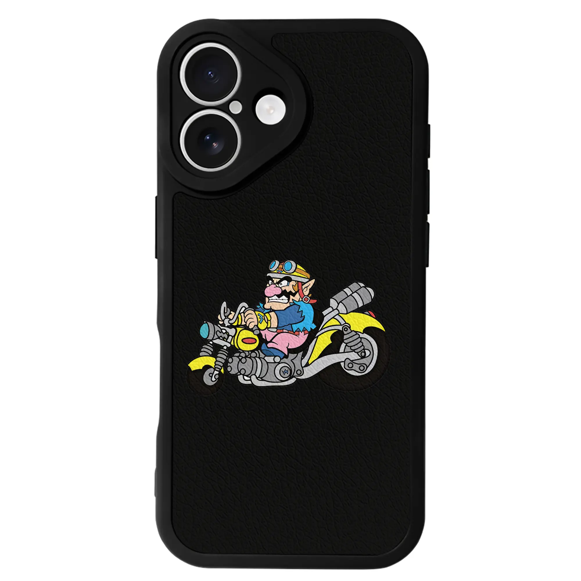 マリオ グッズ ワリオ - IPhone 16シリーズ対応 ・ シリコンスマホケース ・ レザー調 ・ 高精度フィット ・ 耐衝撃 ・ ワイヤレス充電対応 ・ 精密カット